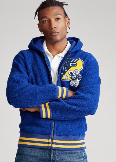 Polo Ralph Lauren Letterman Hættetrøje Herre Danmark (MEGLY7865)